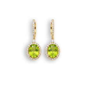 Peridot Petal Earring