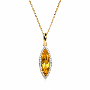 Sapphire Flower Pendant